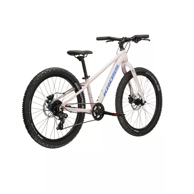 Juniorsky dievčenský bicykel Kross LEA JR 2.0 24" - model 2025 - ružová / fialová / lesk