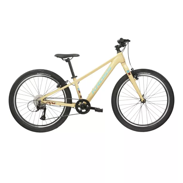 Juniorský bicykel Kross LEVEL JR 1.0 24" Gen 007 - červená / marinový / lesk
