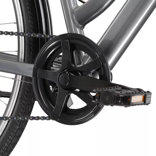 Mestský bicykel Kross Sentio 1.0 28" - model 2025 - grafitová / šedá / lesk