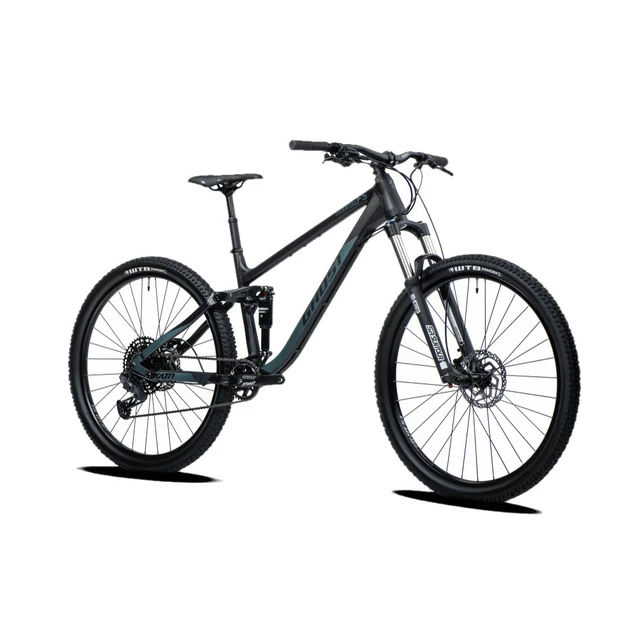 Celoodpružený bicykel Ghost Kato FS Essential 27.5" 9.0 - Black/Green Matt
