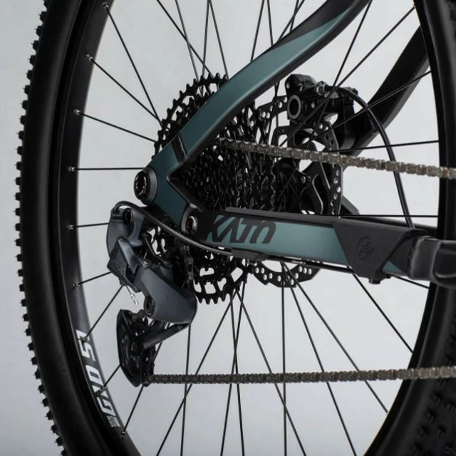 Celoodpružený bicykel Ghost Kato FS Essential 27.5" 9.0 - Black/Green Matt