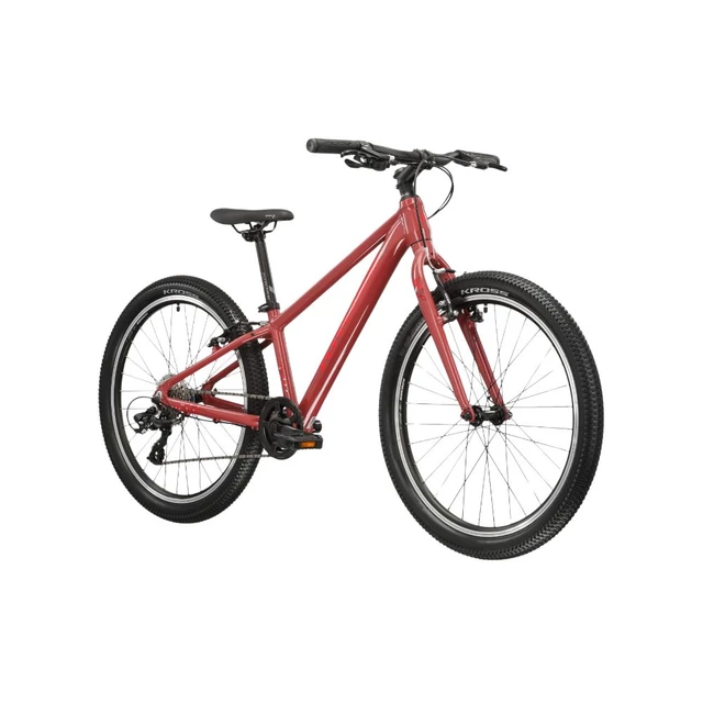Juniorský dievčenský bicykel Kross LEA JR 1.0 24" Gen 007 - bordo