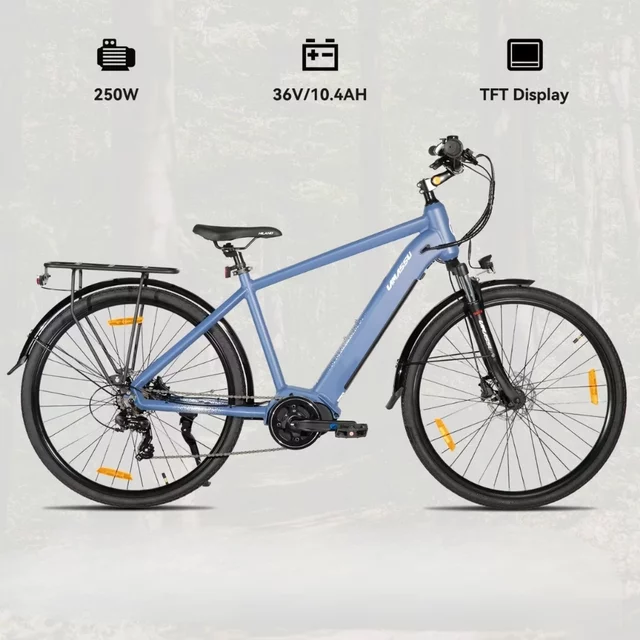 Trekingový elektrobicykel Lamassu Allanton 27,5" 374Wh • dojazd až 80 km - modrá