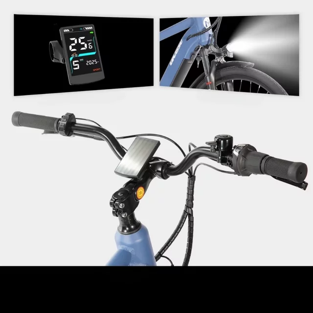 Trekingový elektrobicykel Lamassu Allanton 27,5" 374Wh • dojazd až 80 km - modrá