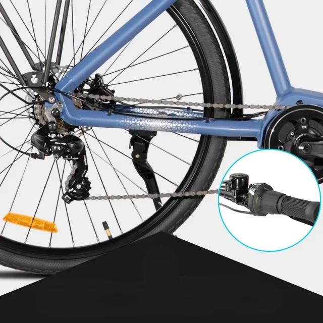 Trekingový elektrobicykel Lamassu Allanton 27,5" 374Wh • dojazd až 80 km - modrá