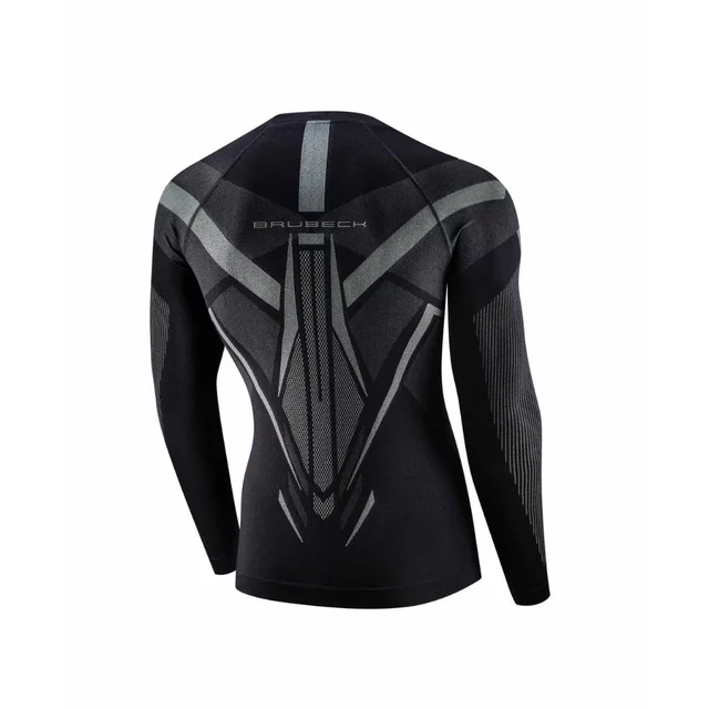 Pánske funkčné tričko Brubeck Dry s dlhým rukávom LS1743M - Black/Graphite