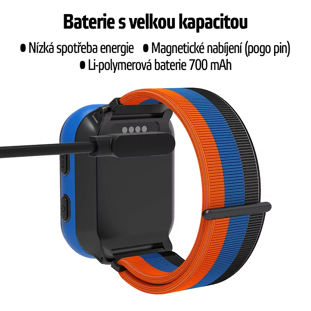 Detské inteligentné hodinky inSPORTline Cubbio - čierna