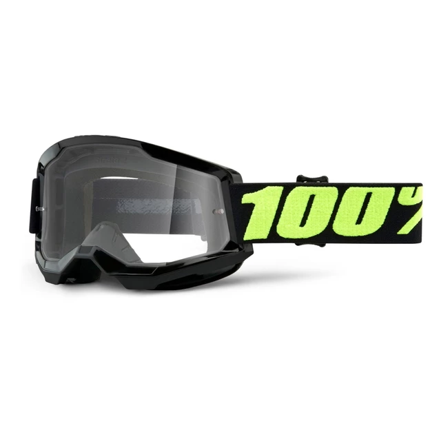 Motokrosové okuliare 100% Strata 2 - Fletcher ružová, číre plexi