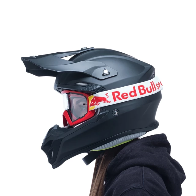 Motokrosové okuliare RedBull Spect Whip, červené, plexi číre