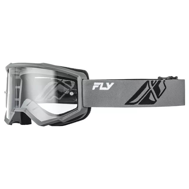 Detské motokrosové okuliare Fly Racing Focus Youth - šedá/čierna, číre plexi