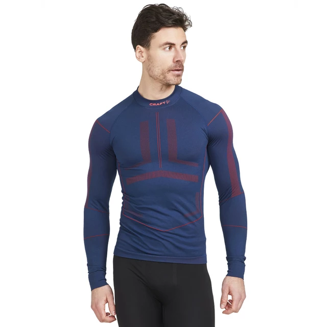 Pánske tričko CRAFT Active Intensity LS - modrá - modrá