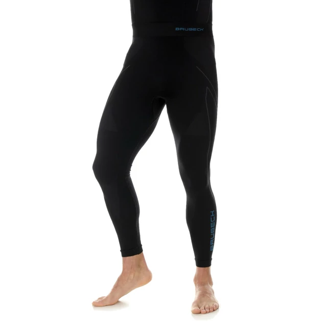 Pánske termo nohavice Brubeck Thermo - burgundy - Black/Blue