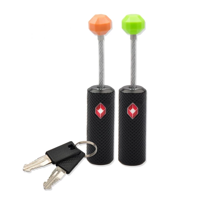 Zámok na batožinu Munkees TSA Zipper Lock - zelená