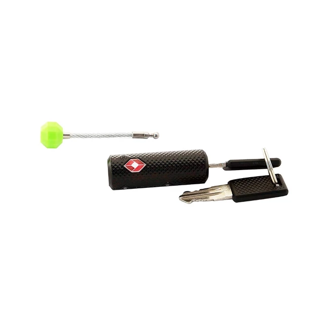 Zámok na batožinu Munkees TSA Zipper Lock - zelená