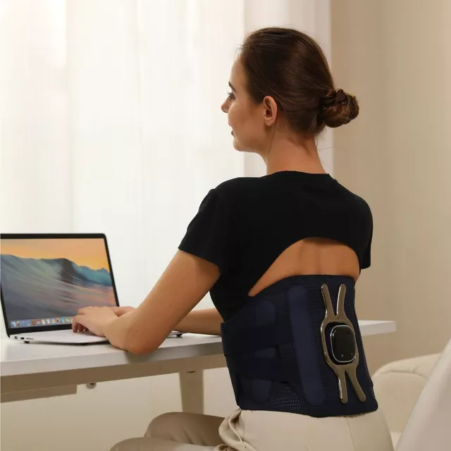 Elektrický masážny a vyhrievací bedrový pás inSPORTline Soncharge