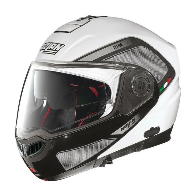 Moto prilba Nolan N104 Absolute Tech N-Com - Flat Black
