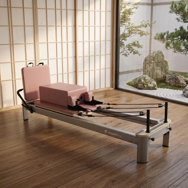 Pilates reformer inSPORTline Oquiler - ružová - ružová
