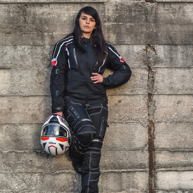 Unisex moto nohavice Spark Pero - čierna
