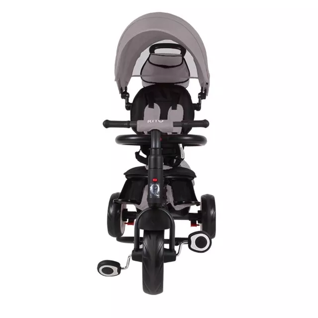 Detská trojkolka s vodiacou tyčou QPlay Rito+ - Turquoise