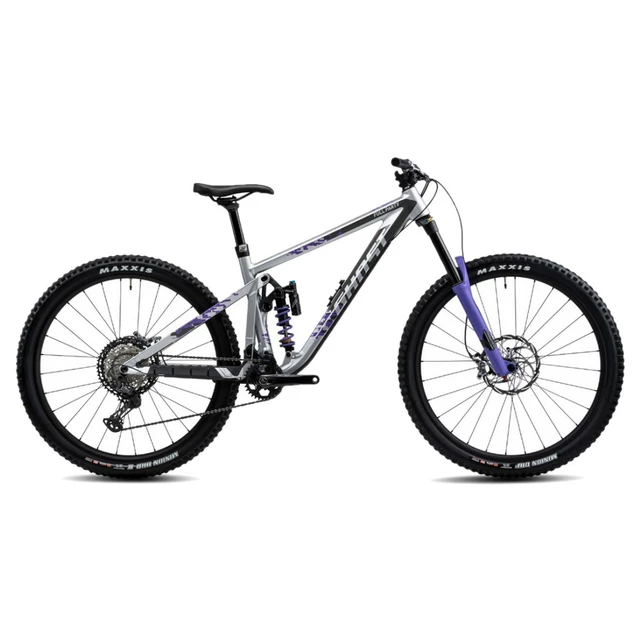 Celoodpružený bicykel Ghost Riot AM Full Party 29" Silver/Electric Purple