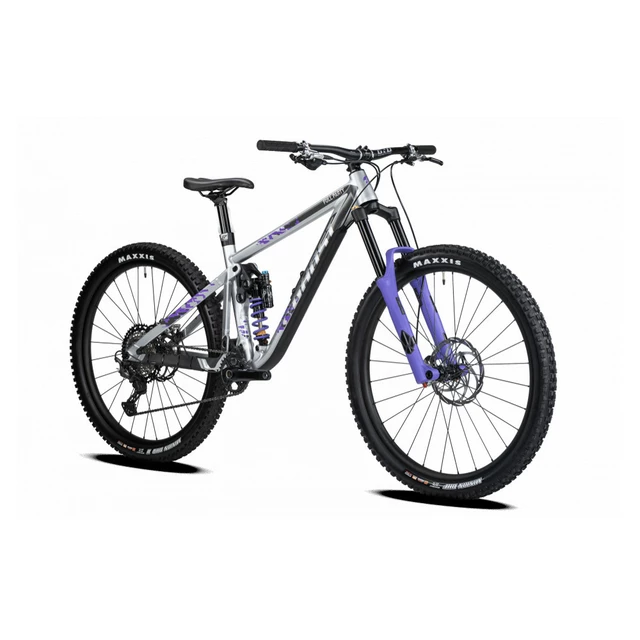 Celoodpružený bicykel Ghost Riot AM Full Party 29" Silver/Electric Purple