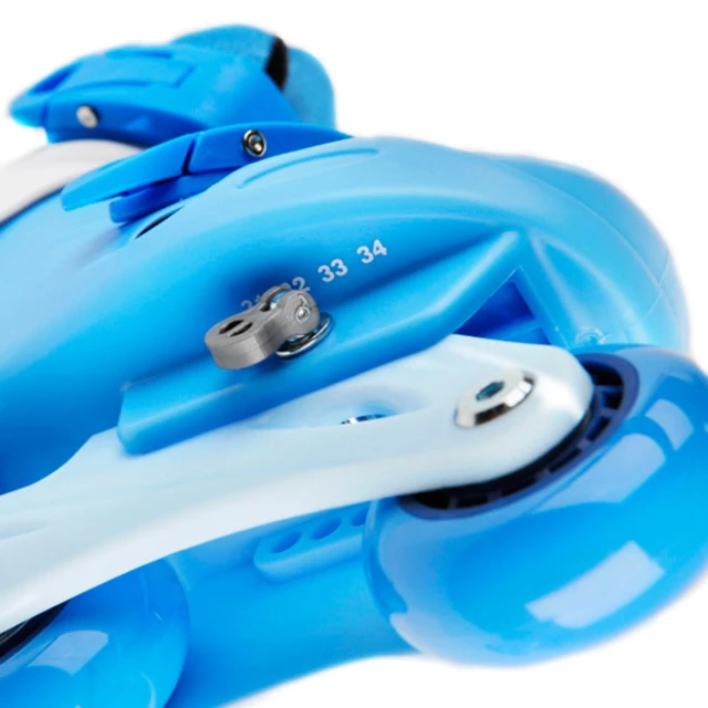 Detské kolieskové korčule Laubr TriSkate + chrániče + prilba - ružová