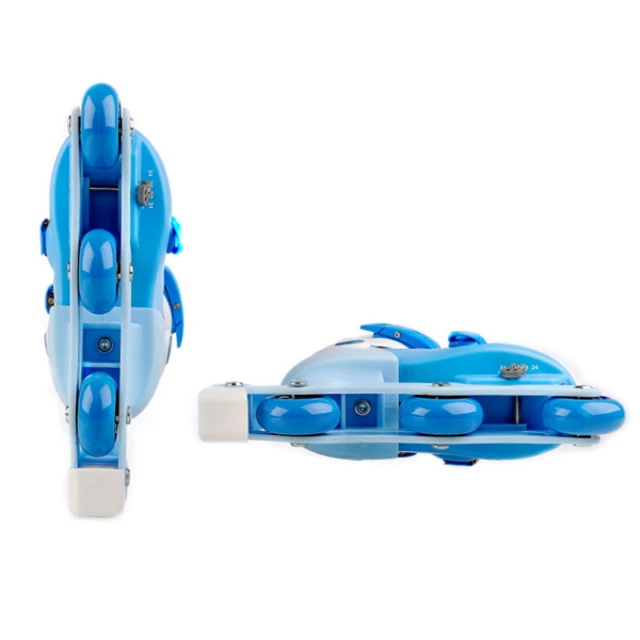 Detské kolieskové korčule Laubr TriSkate + chrániče + prilba - ružová