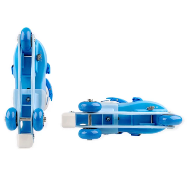 Detské kolieskové korčule Laubr TriSkate + chrániče + prilba - ružová