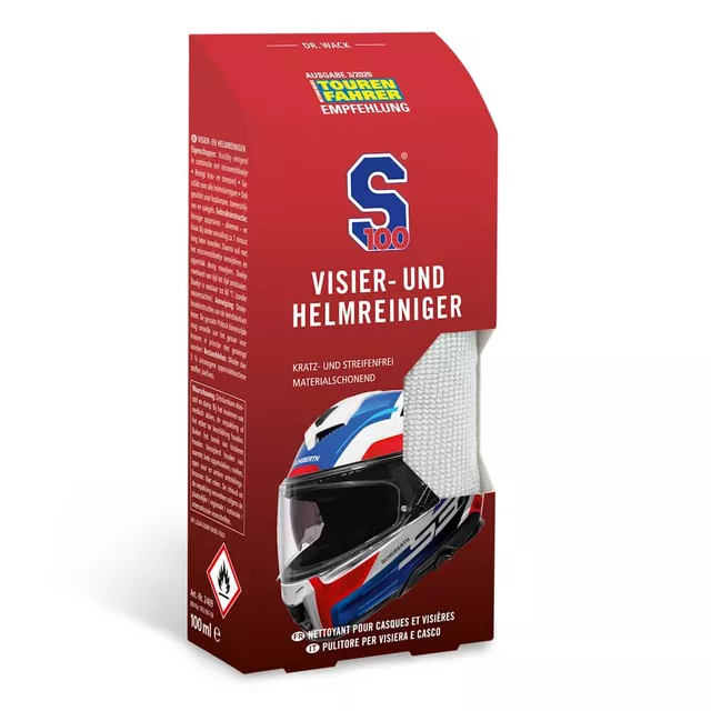 Čistič plexi S100 Visor & Helmet Cleaner 100 ml s utierkou z mikrovlákna