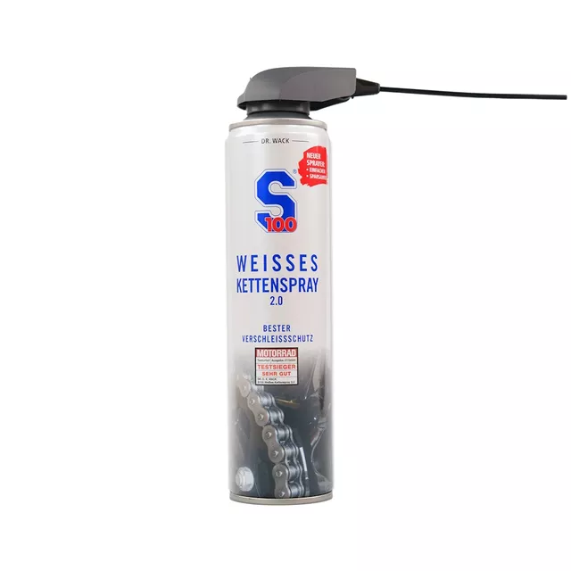 Mazivo na reťaze S100 White Chain Spray 2.0 400 ml s aplikátorom