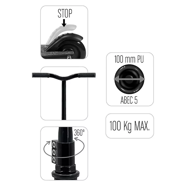 Freestyle kolobežka Skids Control Carbon