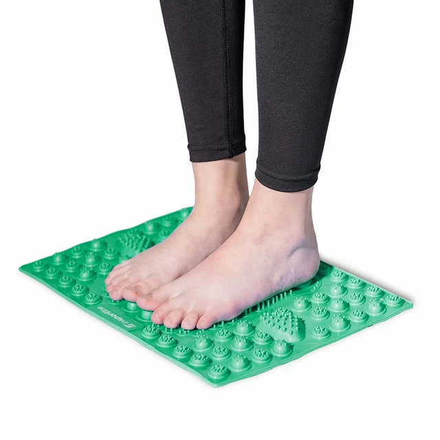 Masážna podložka pod chodidlá inSPORTline Tilsipur 39x29 cm - modrá - zelená