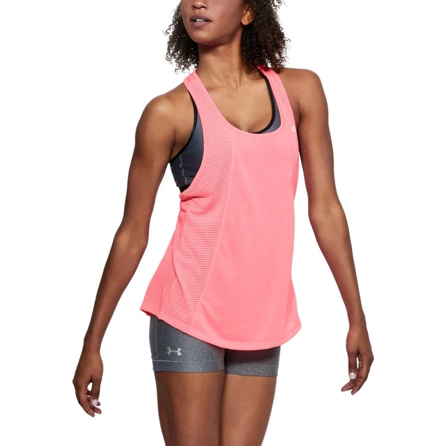 Dámske tielko Under Armour Threadborne Fashion Tank - Tokyo Lemon Full Heather
