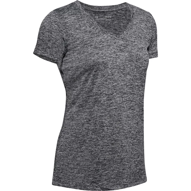 Dámske funkčné tričko Under Armour Tech SSV Twist - Black - Black