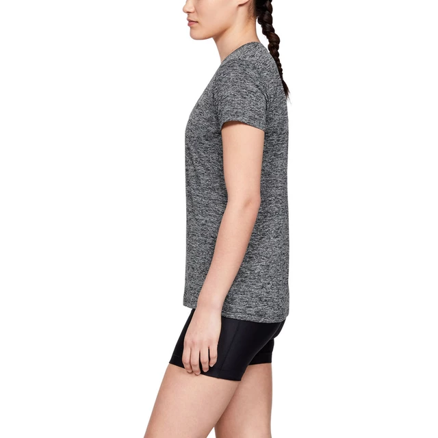 Dámske funkčné tričko Under Armour Tech SSV Twist - Black