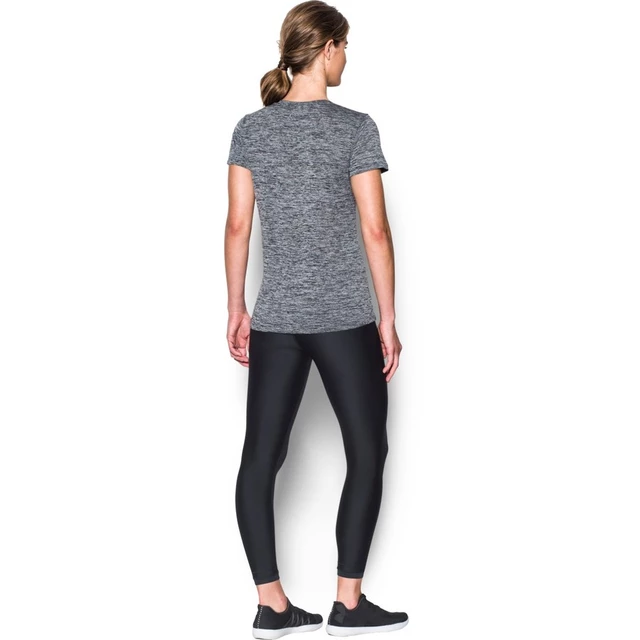Dámske funkčné tričko Under Armour Tech SSV Twist - Black
