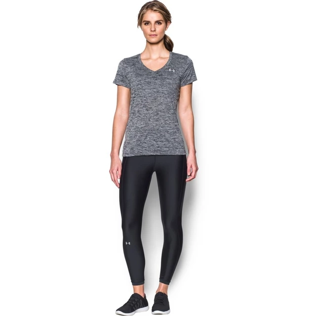 Dámske funkčné tričko Under Armour Tech SSV Twist - Black