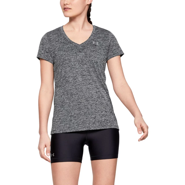Dámske funkčné tričko Under Armour Tech SSV Twist - Black