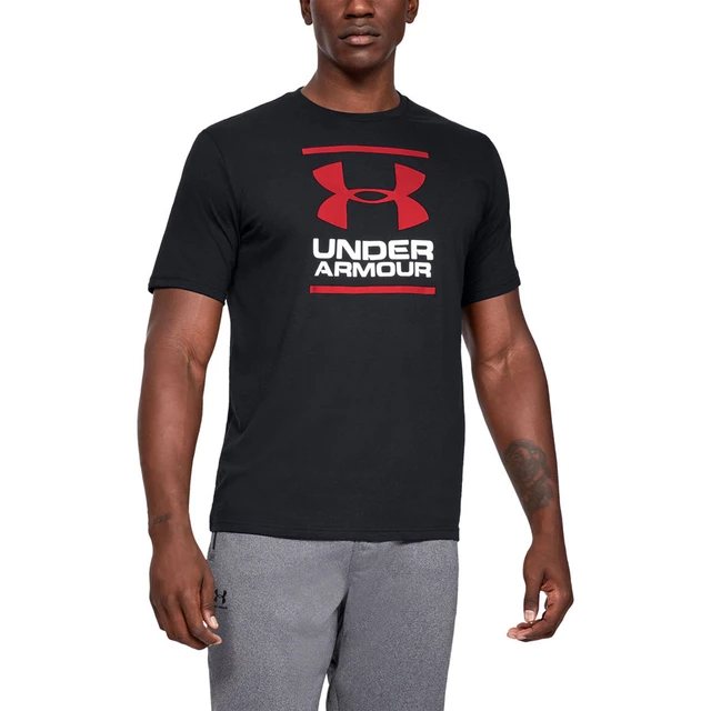 Pánske tričko Under Armour GL Foundation SS T - Charcoal Medium Heather/Graphite/Black