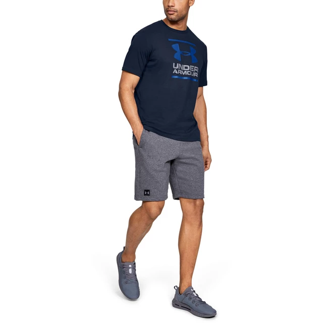 Pánske tričko Under Armour GL Foundation SS T - Charcoal Medium Heather/Graphite/Black