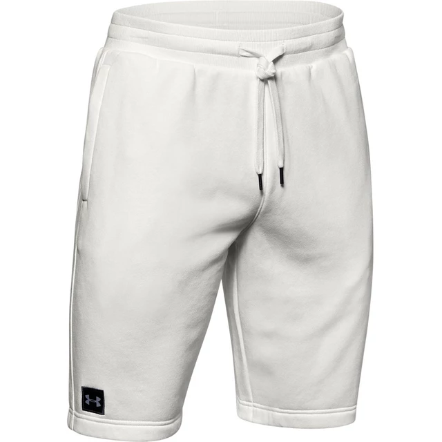 Pánske kraťasy Under Armour Rival Fleece Short - Onyx White