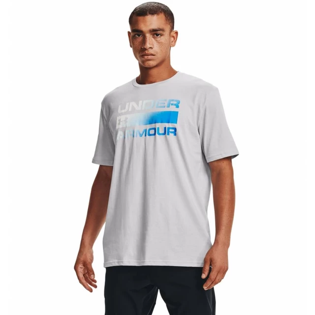 Pánske tričko Under Armour Team Issue Wordmark SS - White