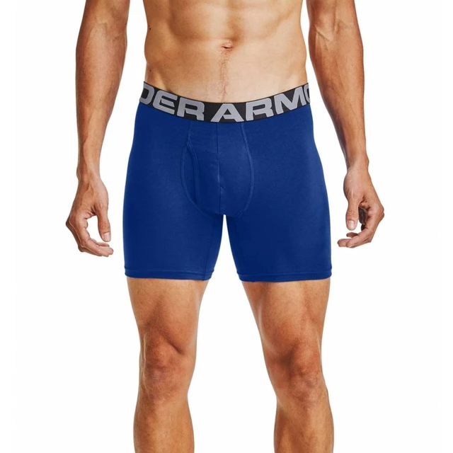 Boxerky Under Armour Charged Cotton 6in 3ks - Black