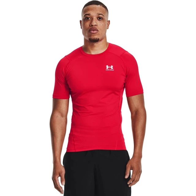 Pánske kompresné tričko Under Armour HG Armour Comp SS - Red