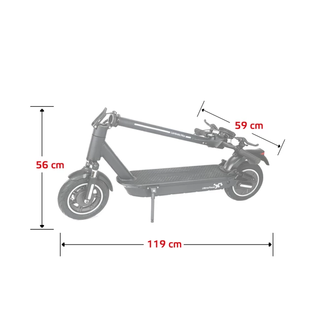 Elektrická kolobežka W-TEC Lambreto Max II 700W 10" - 2. akosť