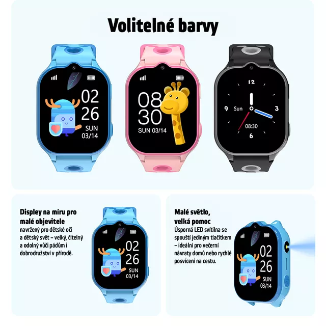 Detské inteligenté hodinky s GPS inSPORTline Melino