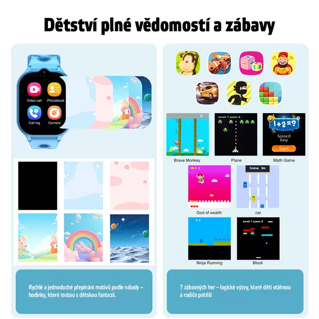 Detské inteligenté hodinky s GPS inSPORTline Melino