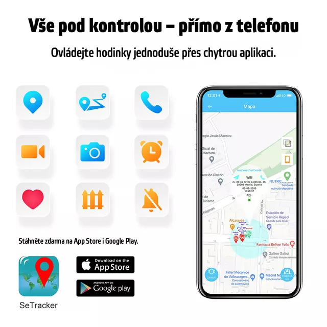 Detské inteligenté hodinky s GPS inSPORTline Melino