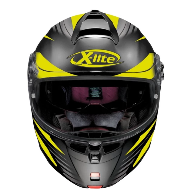 Výklopná moto prilba X-Lite X-1004 P/J Nordhelle N-Com Flat Black-Yellow - čierno-žltá