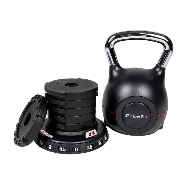 Nastaviteľný ketlebel inSPORTline Xtrabell 1,5-10 kg